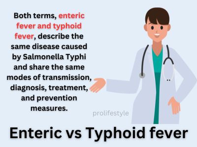 Enteric fever vs Typhoid fever